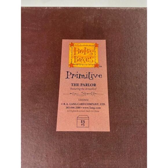 Bob's Boxes Primitive Parlor Colors Square Nesting Stacking Storage Box Set 6 Pc - Picture 6 of 12
